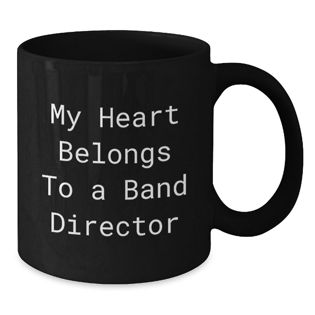 Funny Band Director Gifts from Friends Christmas Unique Mugs for Him or Her - 'My Heart Belongs To A Band Director' - Additional