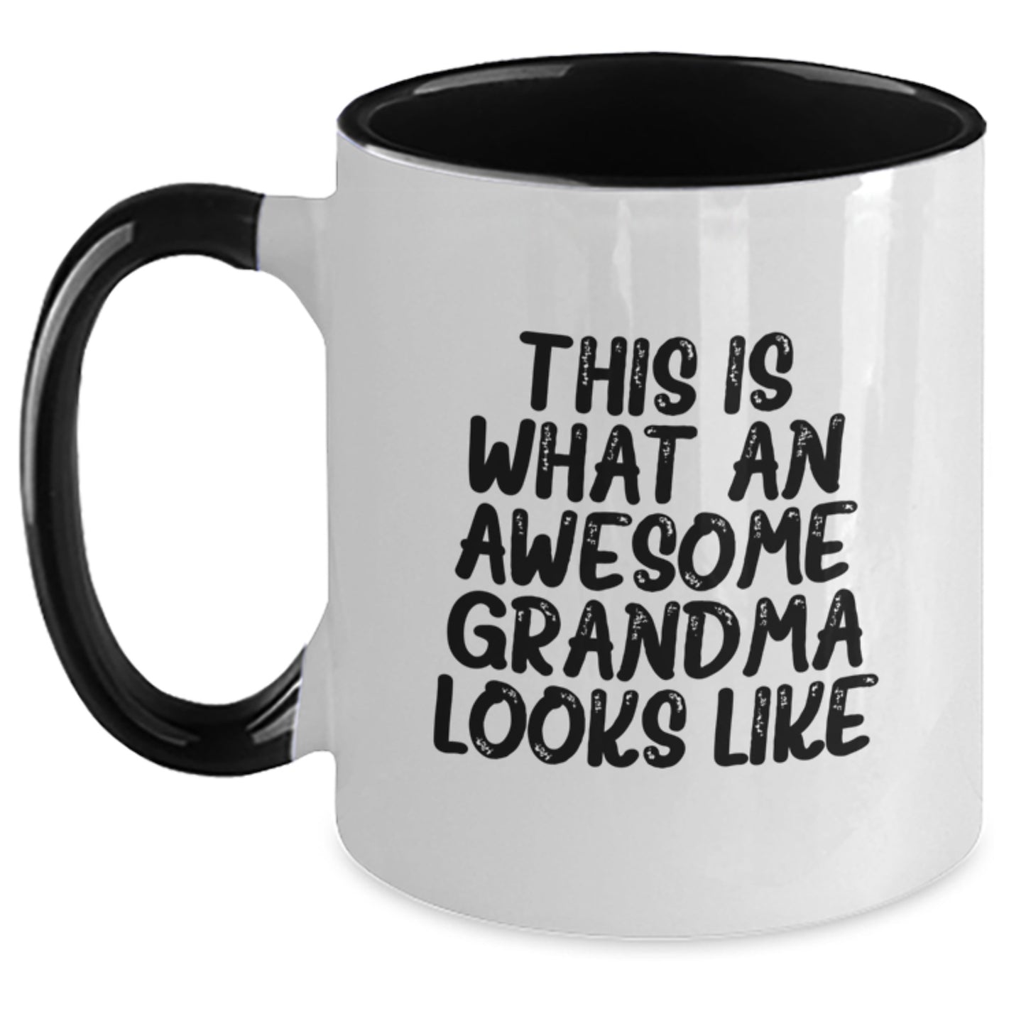 Funny Grandma Gifts from Men - This Is What An Awesome Grandma Looks Like Birthday Unique Gifts for Grandma Two Tone Coffee Mug - Main