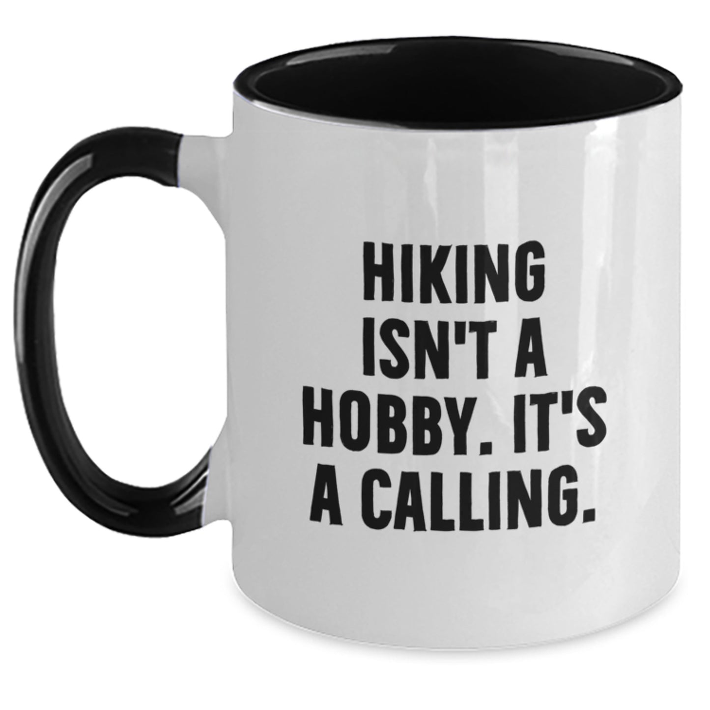 Hiking Gifts from Friends for Hiking Enthusiasts - Funny Two Tone Coffee Mug, Birthday Unique Gifts - Main