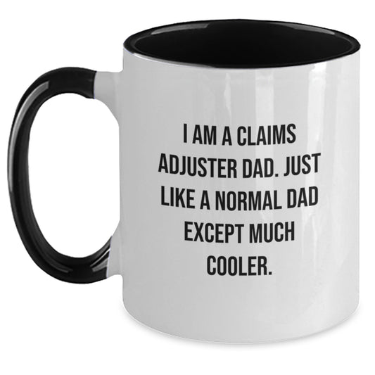 Claims Adjuster Dad Keepsake Red Ceramic Mug for Him Birthday Gift - Main