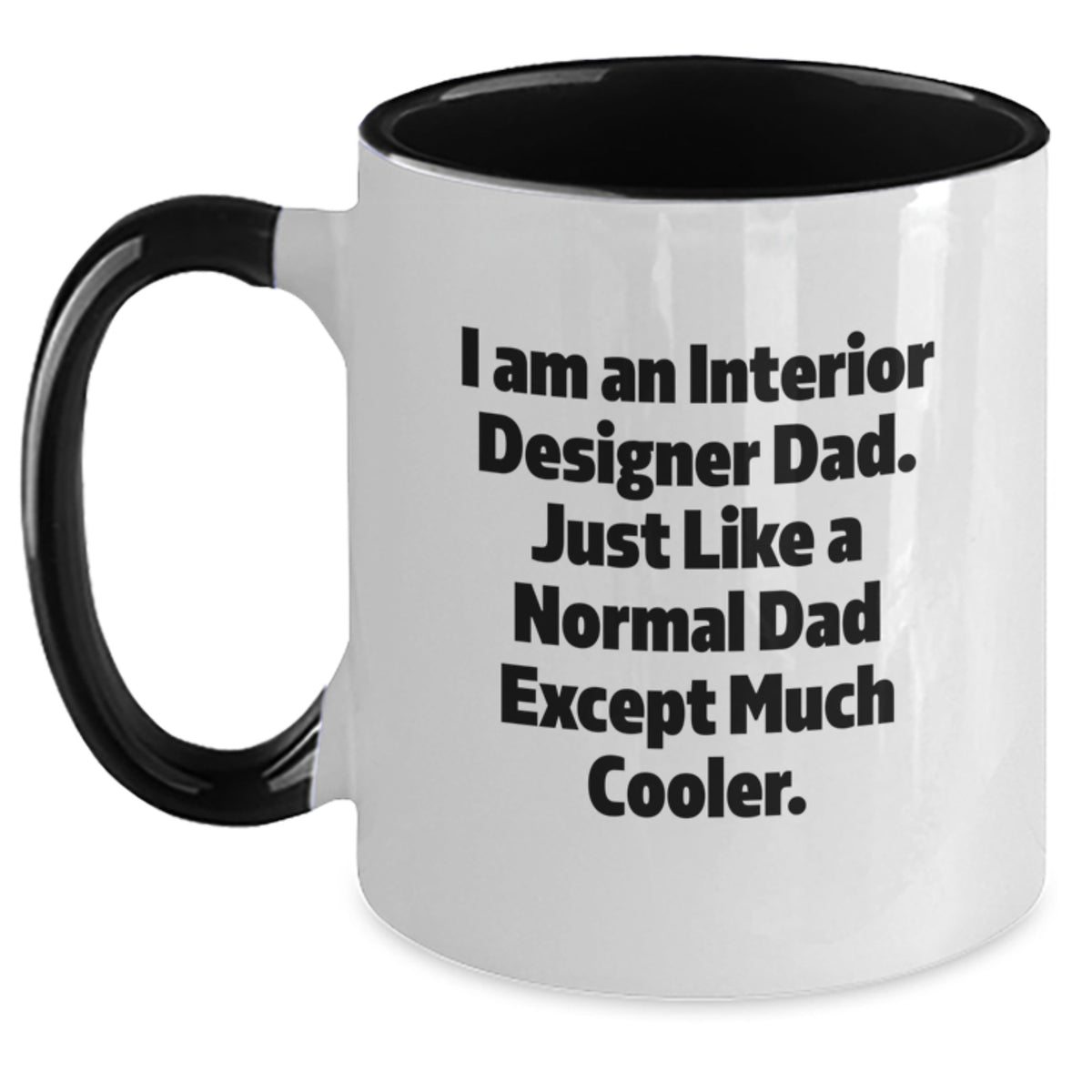 Interior Designer Dad Keepsake Mug for Him Birthday Gift Black & White - Main
