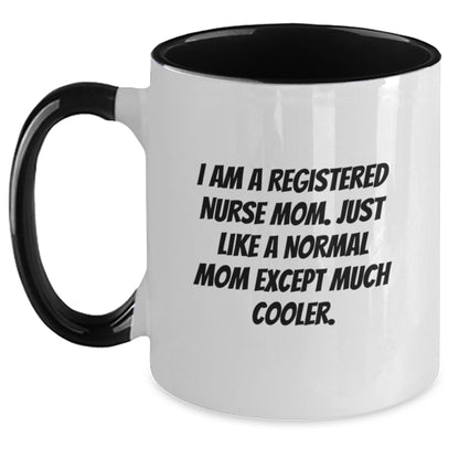 Registered Nurse Keepsake Mug for Him Black & White Christmas Gift - Main
