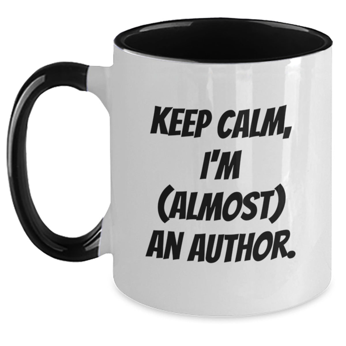 Author Keepsake Gift for Him - Keep Calm, I'm (Almost) An Author Mug - Main