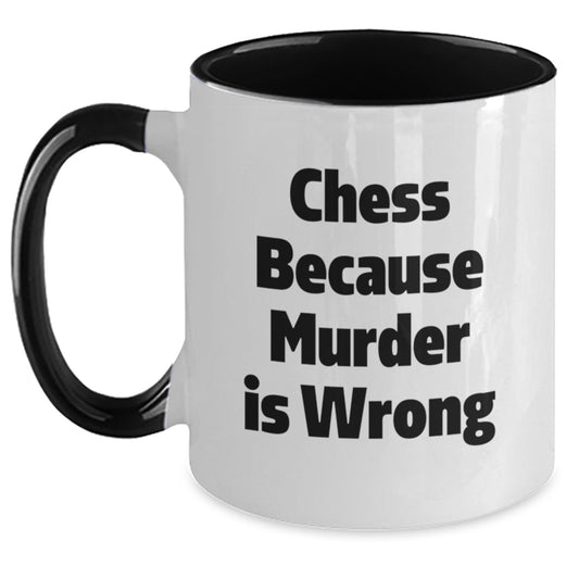 Funny Chess Two Tone Coffee Mugs Gifts from Men for Chess Lovers Graduation Unique - Main