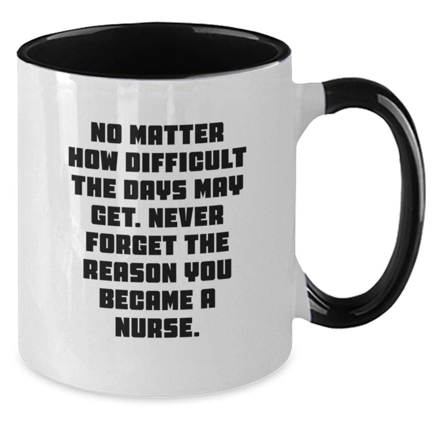 Funny Nurse Gifts from Men for Nurse - Two Tone Coffee Mug - Never Forget The Reason You Became A Nurse Birthday Unique Gifts - Additional