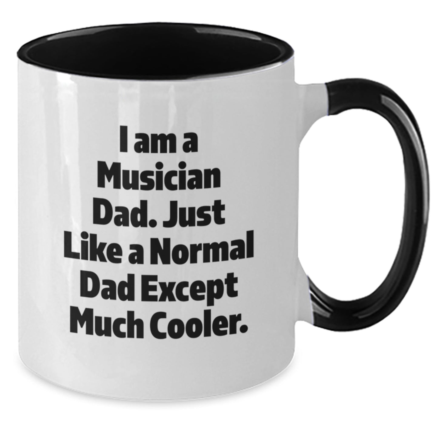 Funny Musician Dad Gifts from Mum or Dad to Musician Men, Unique Graduation Unique Gifts for Musician Friends, Musician Two Tone Coffee Mug for Dad, Musician Gift for Musician - Additional