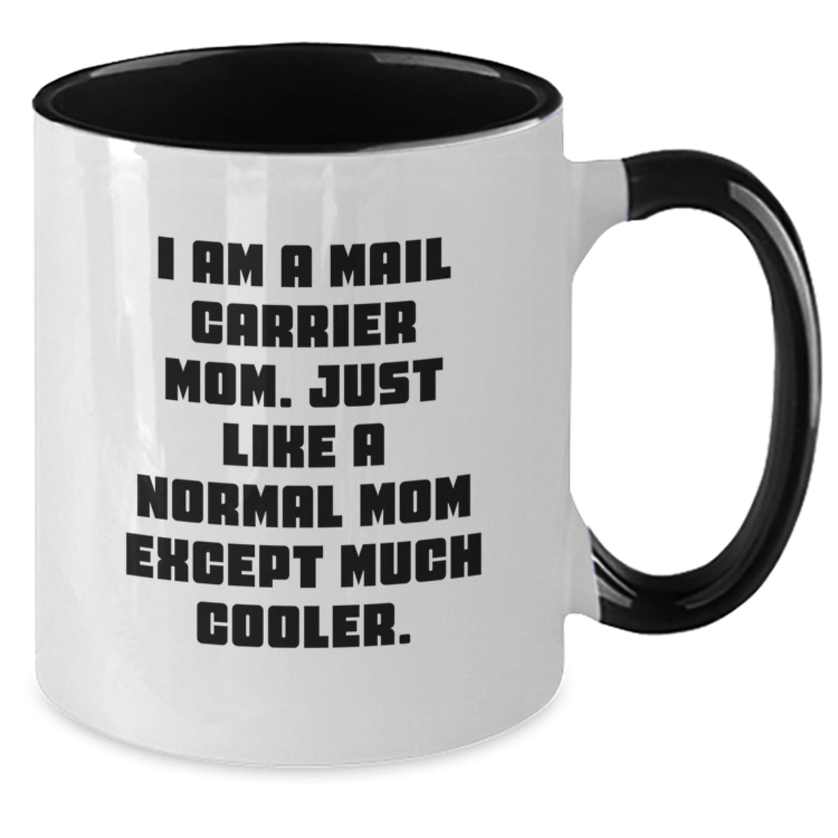 Mail Carrier Keepsake Mug for Him Birthday Gift - Black & White Ceramic - Additional