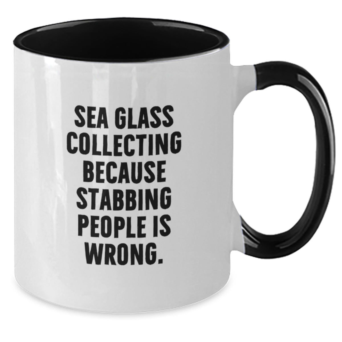 Sea Glass Collecting Gift for Him - A Witty Keepsake Coffee Mug - Additional