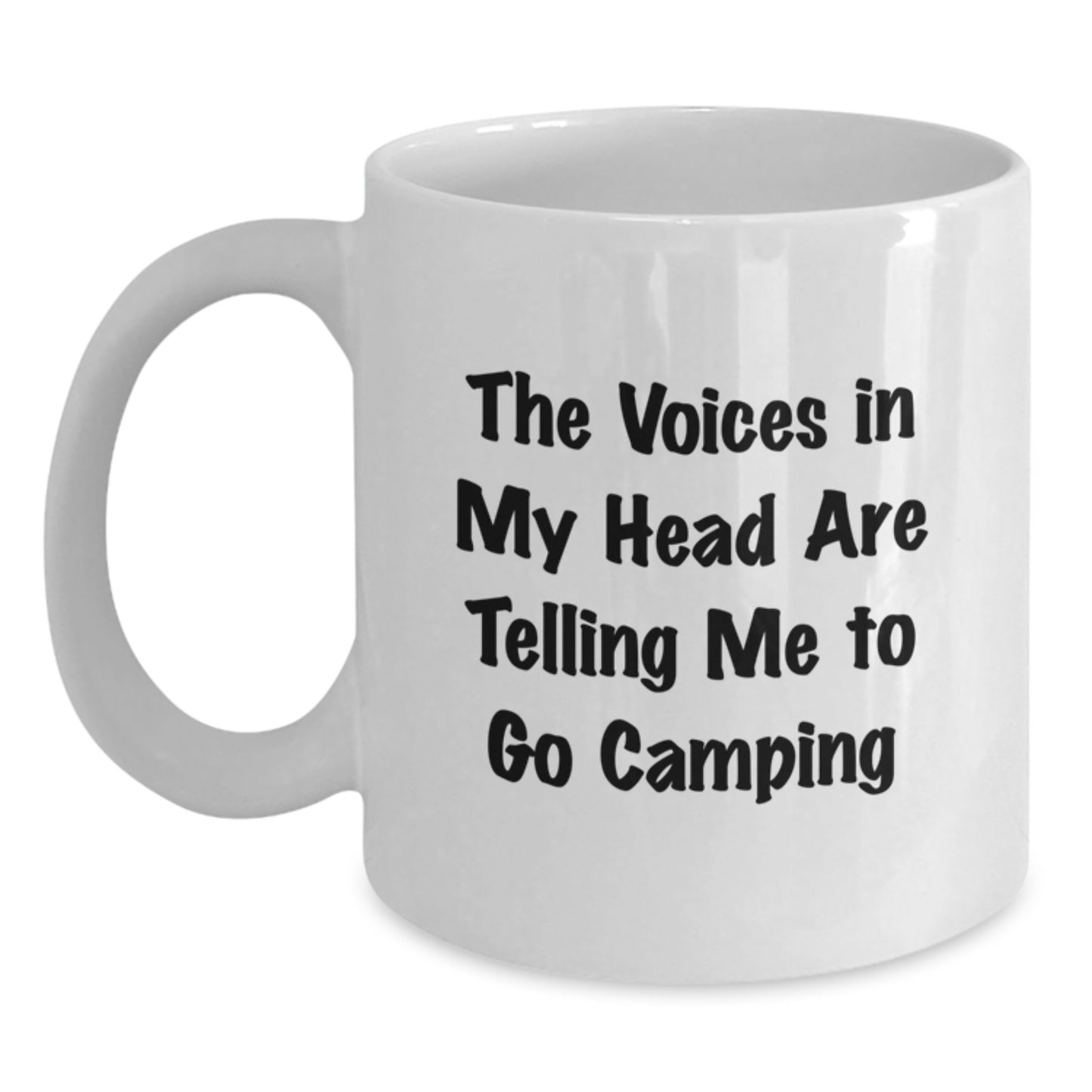 Camping Humor Funny Quote Gifts from Friends for Camping Enthusiasts White Coffee Mug, Camping Birthday Unique Gifts, Inspirational Camping Motivation, White Ceramic Camping Mug for Outdoor Lovers - Main