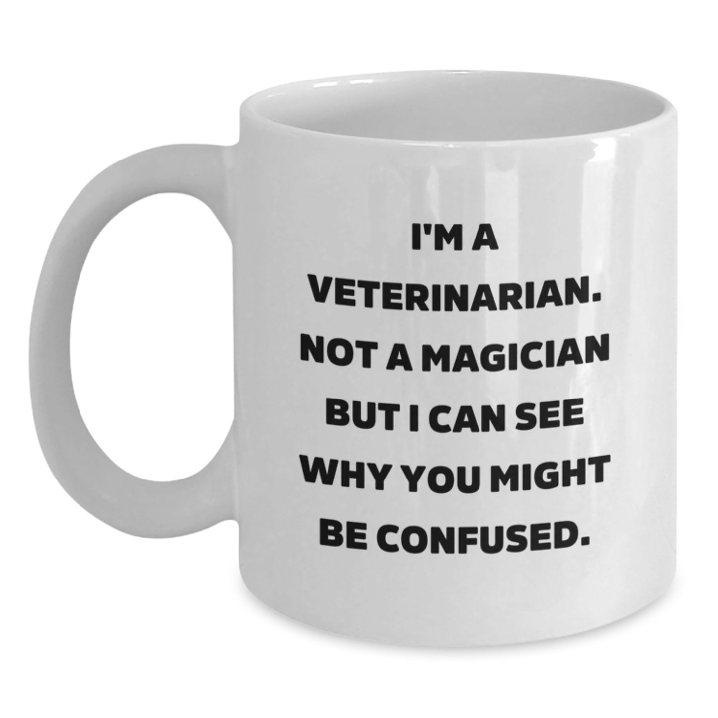 Funny Veterinarian White Coffee Mug Gifts for Veterinarian from Friends, Unique Christmas Unique Gifts for Men Women Coworkers Family - Main