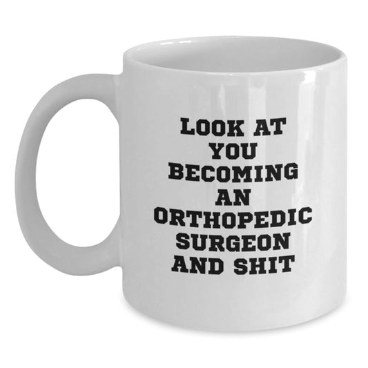 Funny Orthopedic Surgeon White Coffee Mugs Gifts for Him from Friends on Christmas Unique Unique Holiday - Main
