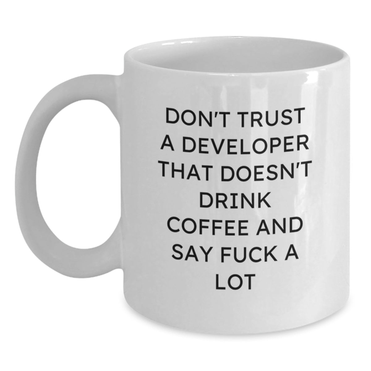Funny Developer Gifts from Friends, Unique White Coffee Mug for Developers, Christmas Unique Gifts - Main