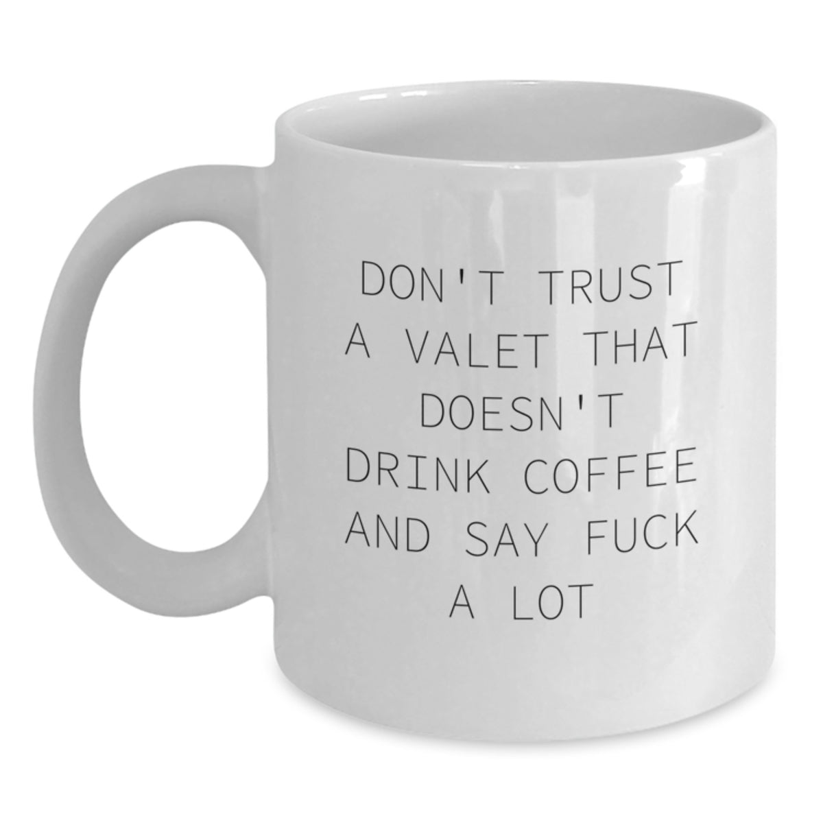 Funny Valet Gifts for Men, Valet White Coffee Mug, Unique Christmas Unique Gifts from Friends to Valet - Main