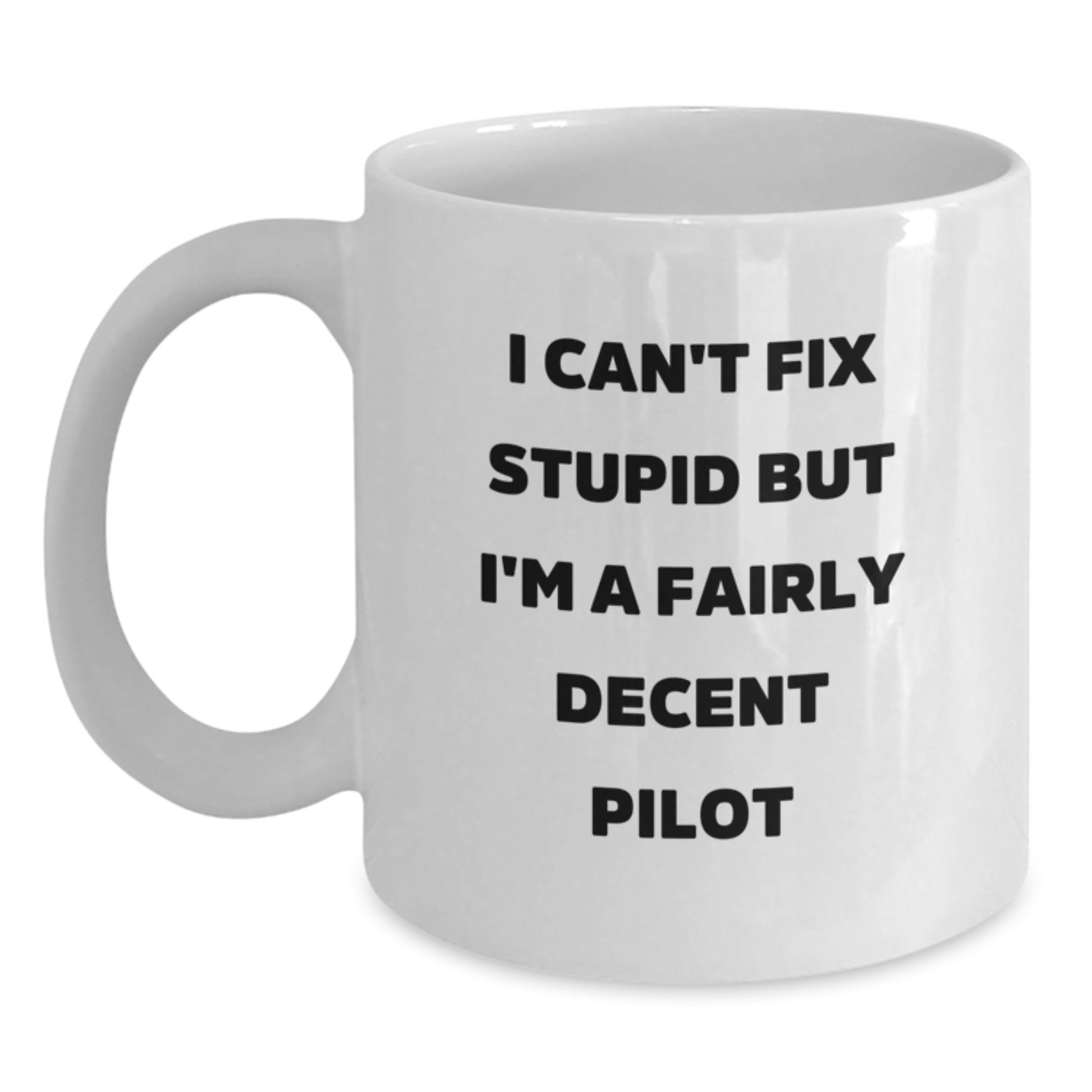 Funny Pilot Gifts, Christmas Unique Mugs, White Coffee Mug for Pilot Friends and Family - Main