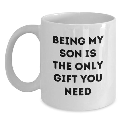 Funny Son White Coffee Mugs Gifts from Men Women to Son for Valentine's - Main