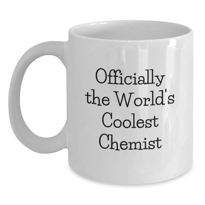 Funny Chemist Gifts from Family for Chemist Dad on Father's Day - White Coffee Mug - Main
