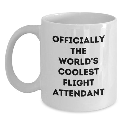 Cute Flight Attendant White Coffee Mugs Gifts from Friends and Family for Valentine's Unique Gifts - Main