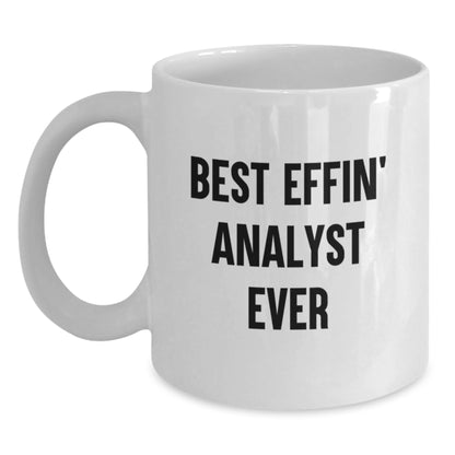 Funny Analyst White Coffee Mug Gifts for Mom Unique Mother's Day Presents from Family - Main