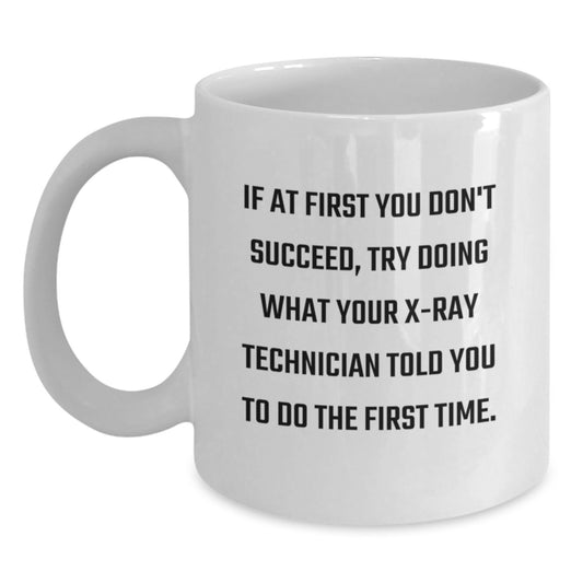X-Ray Technician Keepsake White Coffee Mug for Him Birthday Gift - Main