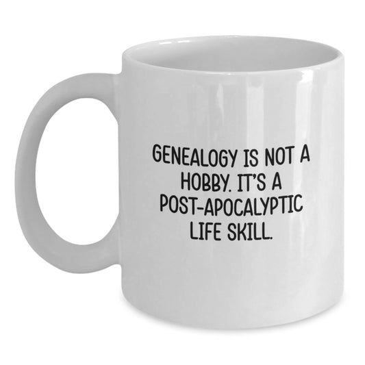 Gifts from Family for Genealogy Enthusiasts, Funny Quote White Coffee Mug for Graduation Unique Gifts for Men and Women - Main
