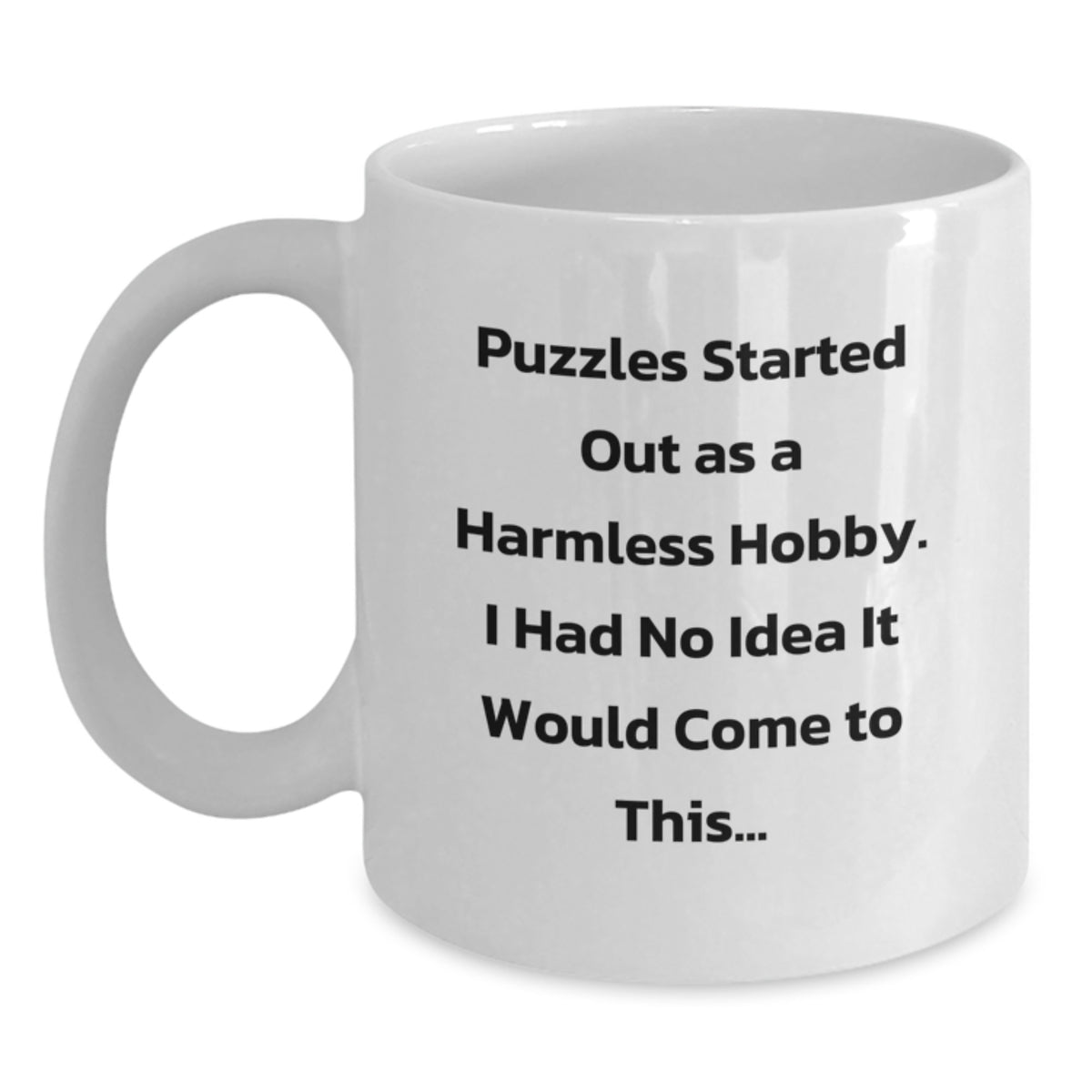 Birthday Gift Keepsake White Coffee Mug for Him – Puzzles Quote - Main