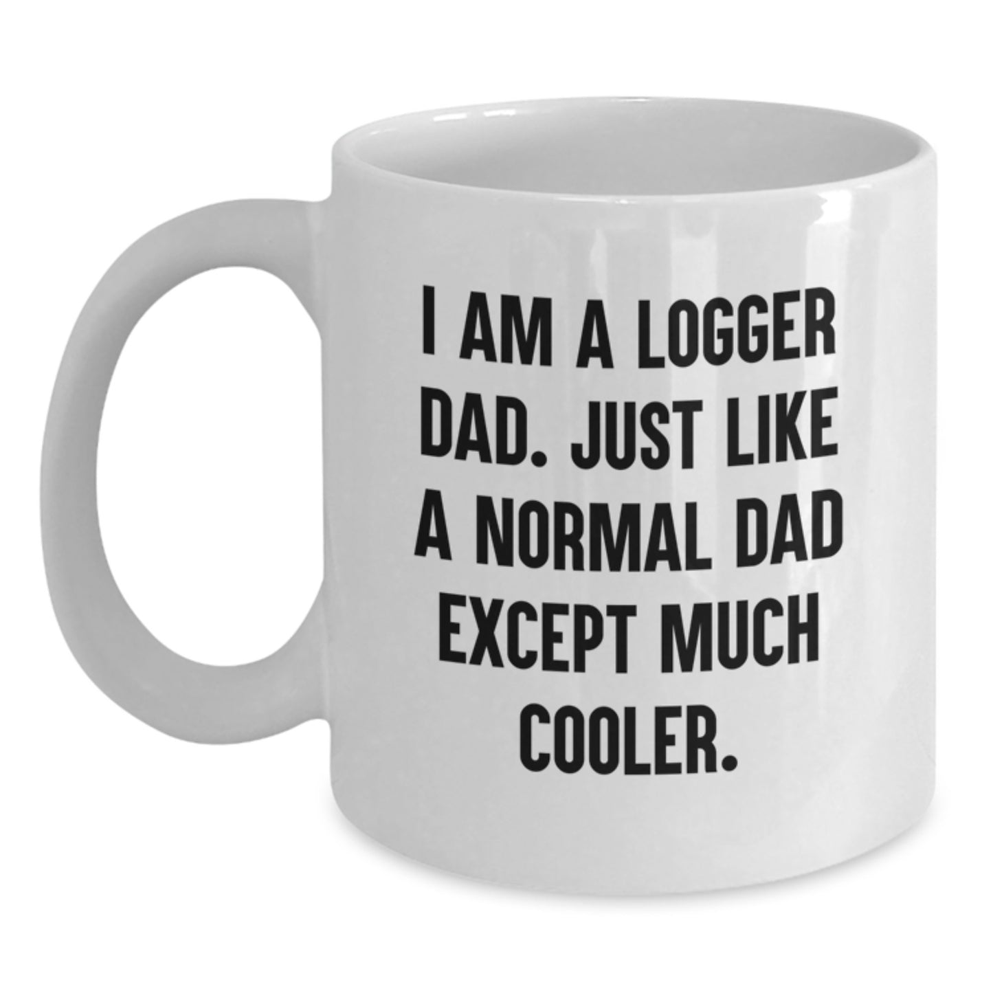 Christmas Gift Logger Dad Mug - A Lighthearted Present for Him - Main