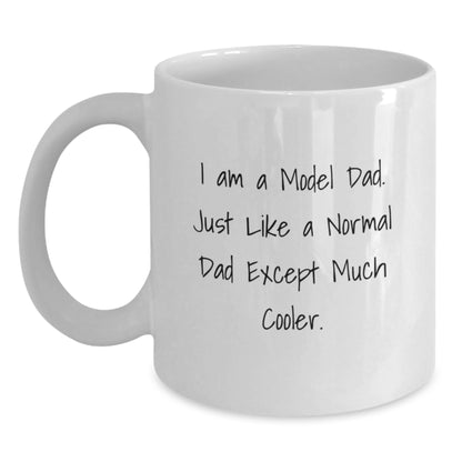Funny Model Dad White Coffee Mugs Gifts from Men for Graduation Unique - Main