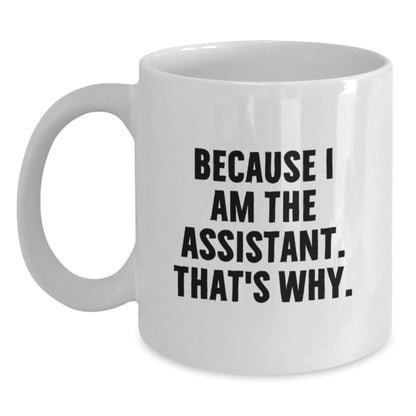 Assistant Keepsake Birthday Gift for Him White Coffee Mug Ceramic - Main