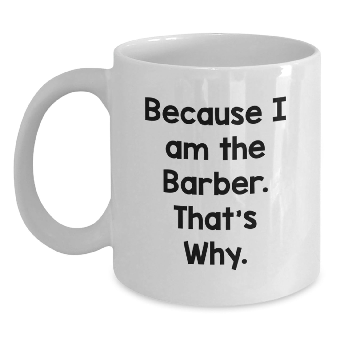 Barber Keepsake White Ceramic 11oz Coffee Mug for Him Birthday Gift - Main