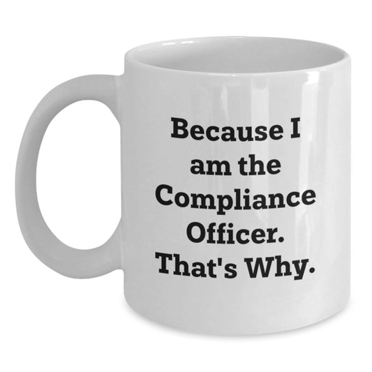 Compliance Officer Keepsake Ceramic Coffee Mug for Him Birthday Gift - Main