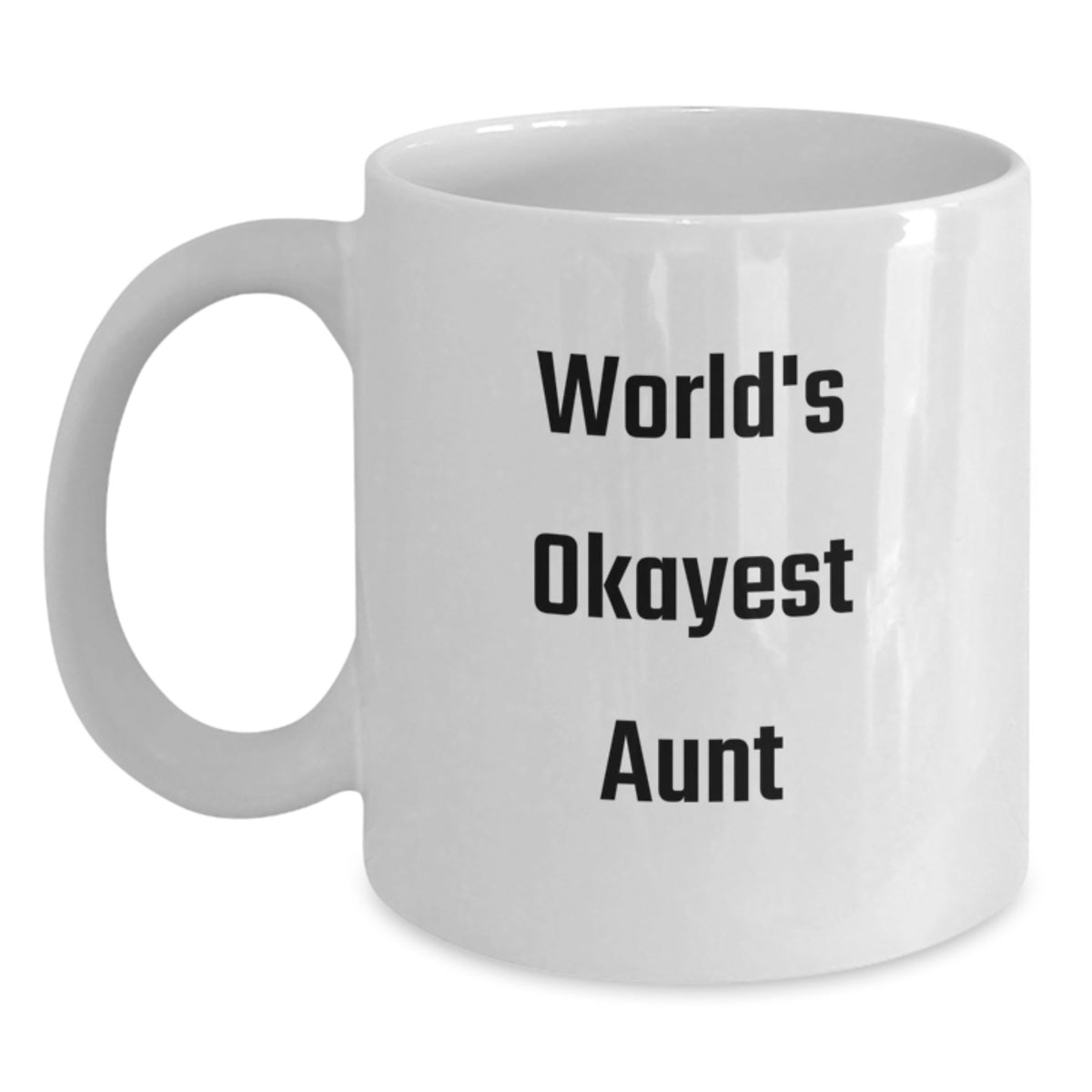 Aunt Gift World's Okayest Aunt Coffee Mug Keepsake for Her - Main