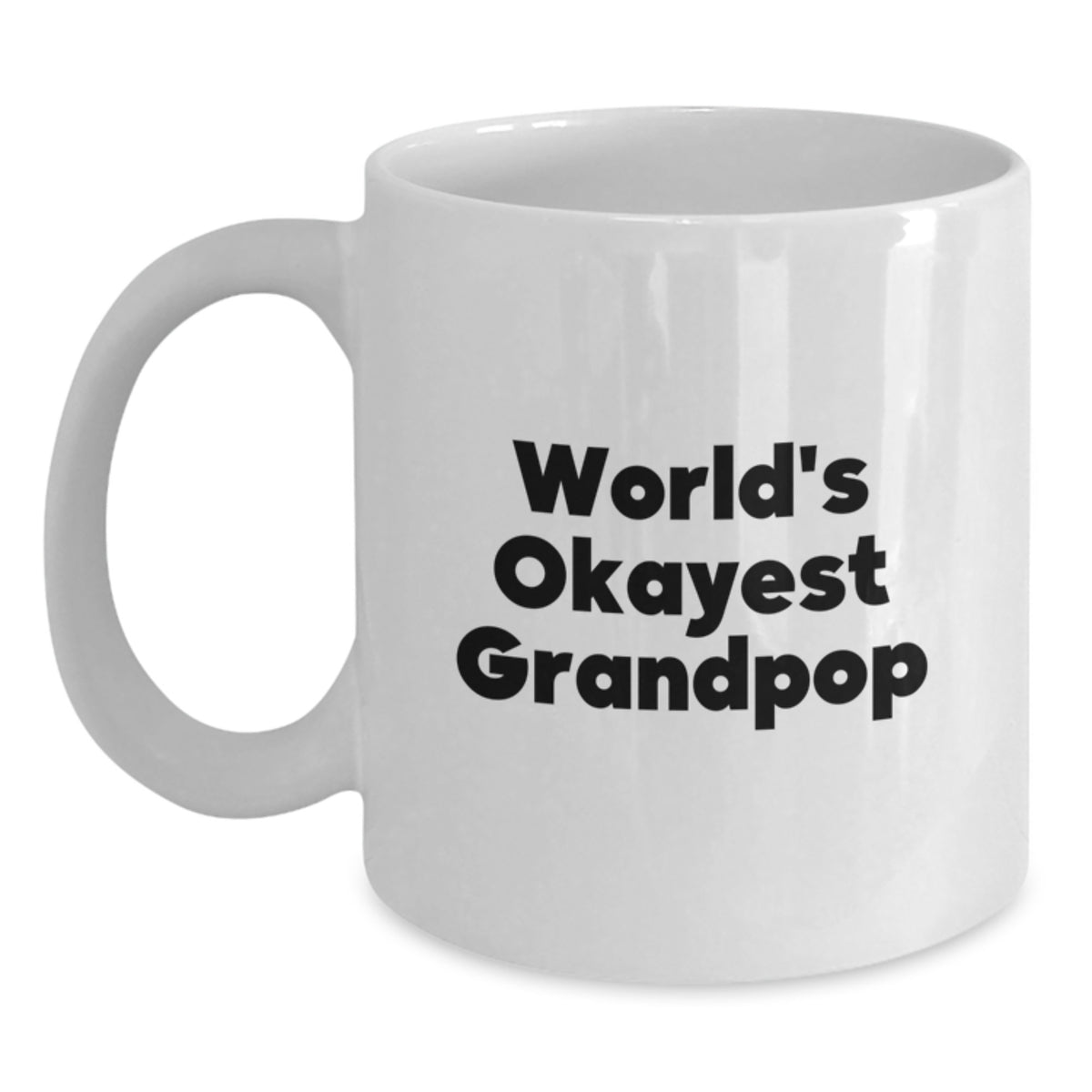Christmas Gift for Grandpop - World's Okayest Grandpop Humorous Coffee - Main