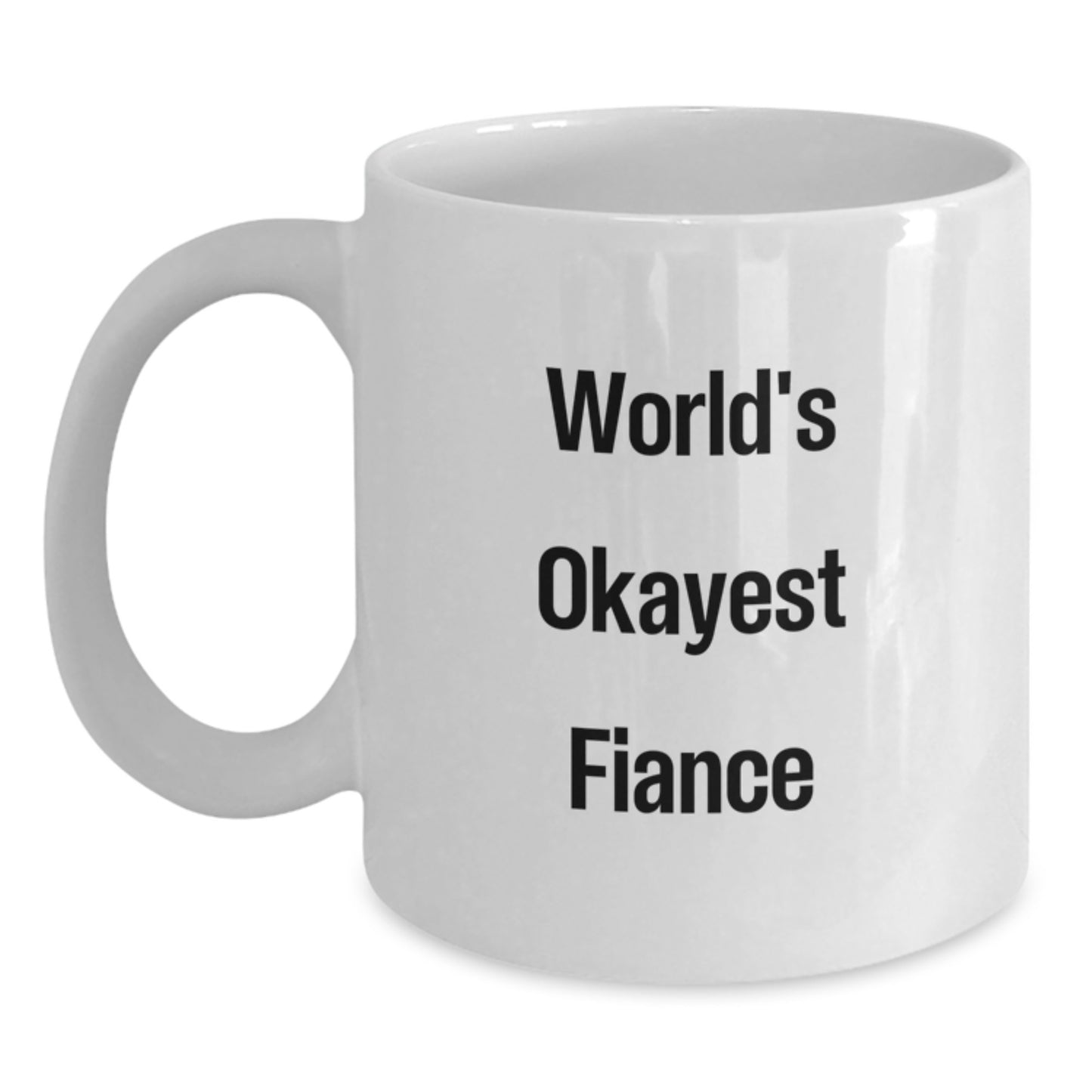 Fiance Keepsake White Coffee Mug for Him Birthday Surprise Gift - Main