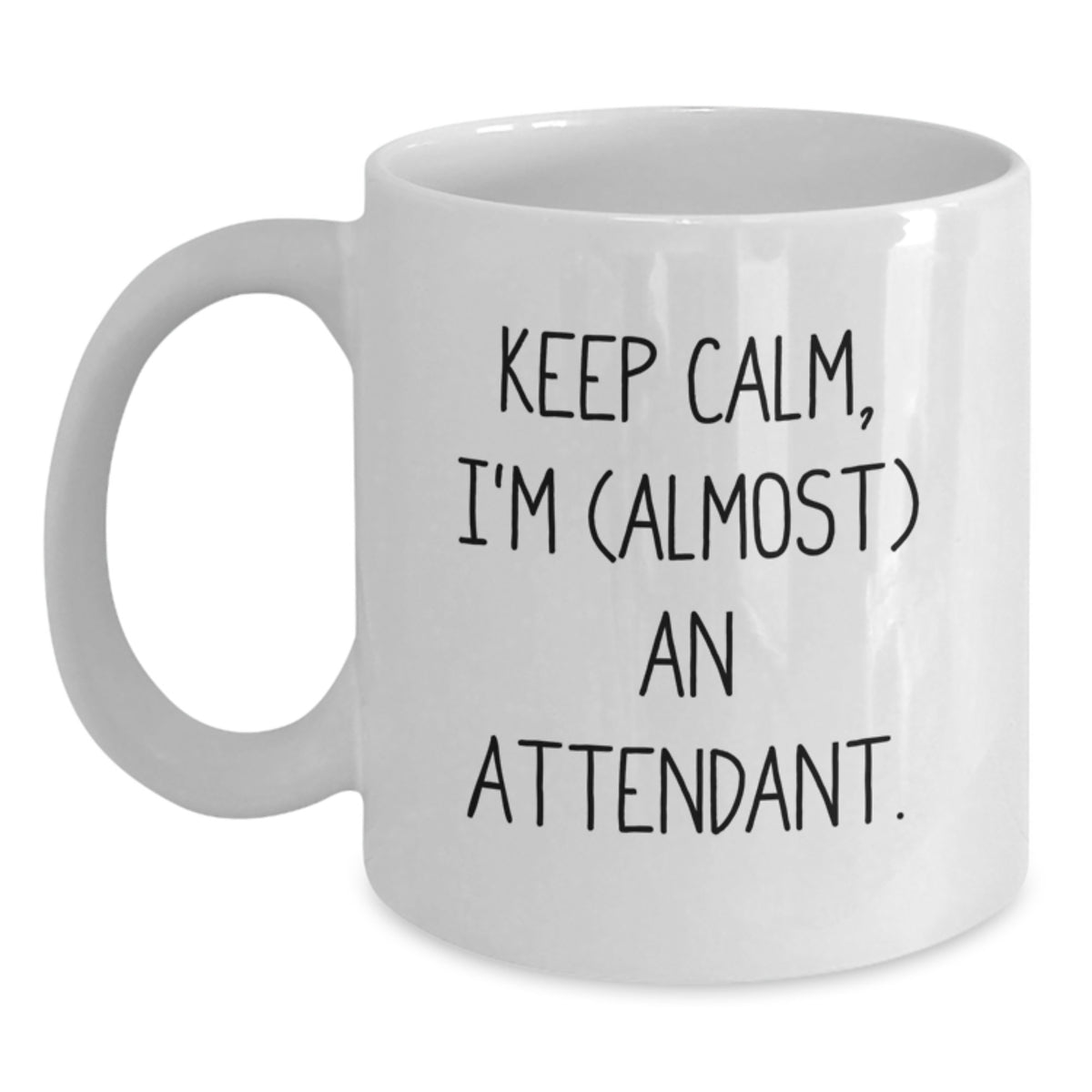 Attendant Keepsake Gift for Him - Keep Calm, I'm (Almost) An Attendant - Main
