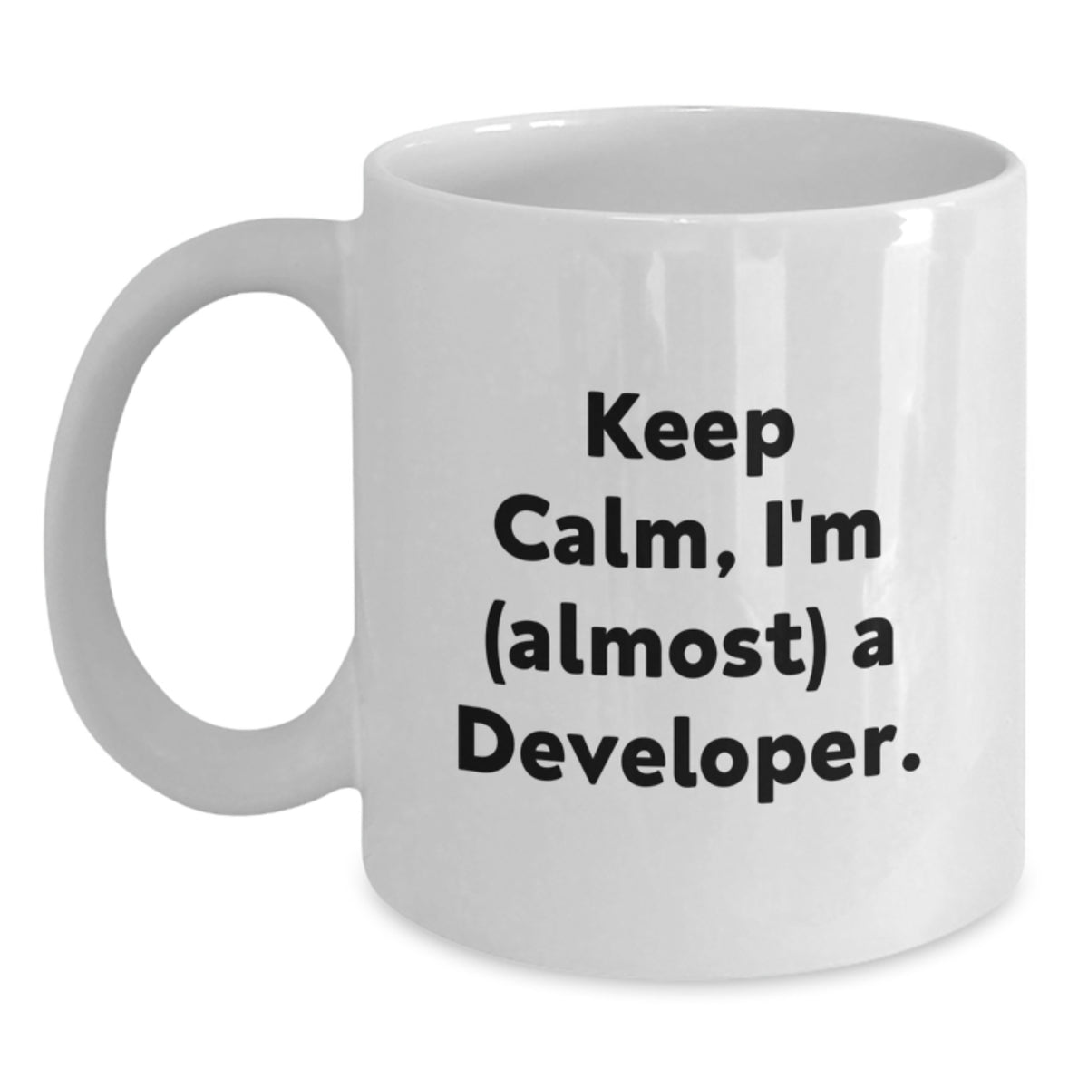 Christmas Gift for Her Keep Calm, I'm (Almost) A Developer Present - Main