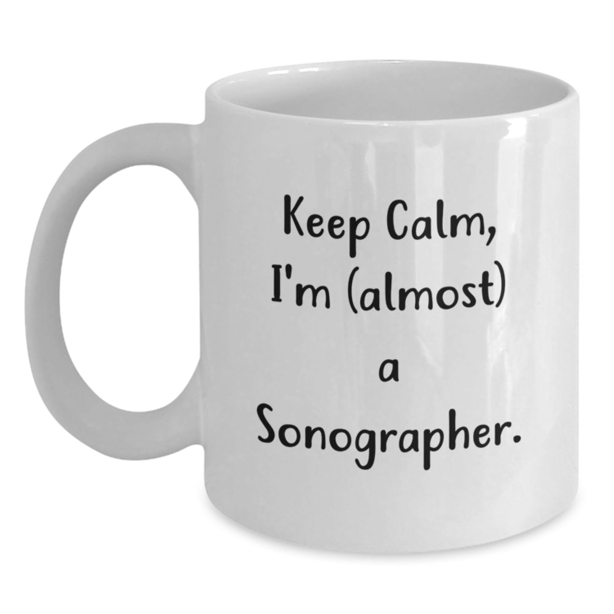 Sonographer Keepsake Gift for Him - Keep Calm, I'm (Almost) A - Main