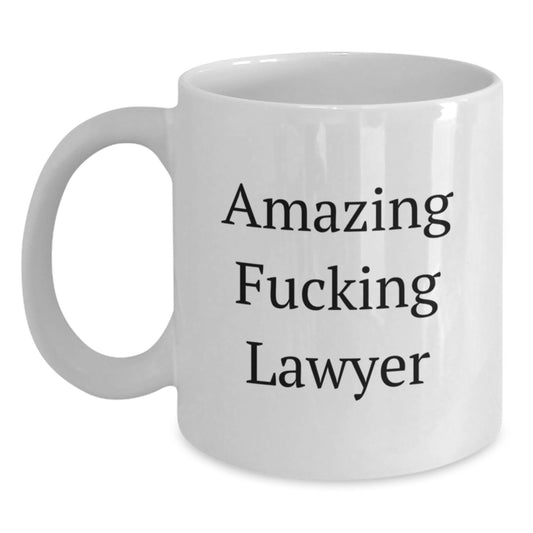 Christmas Gift for Her - Amazing Fucking Lawyer Coffee Mug Present - Main