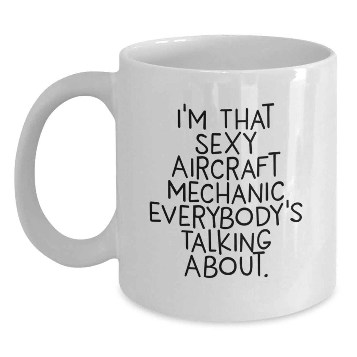 Christmas Gift for Her Playful Aircraft Mechanic Coffee Mug Present - Main