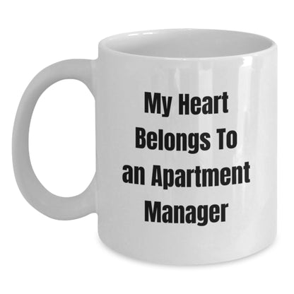 Funny Quote for Apartment Manager White Coffee Mug Gifts from Men, Unique Christmas Unique Gifts for Apartment Manager, White Coffee Mug for Apartment Manager Lovers - Main