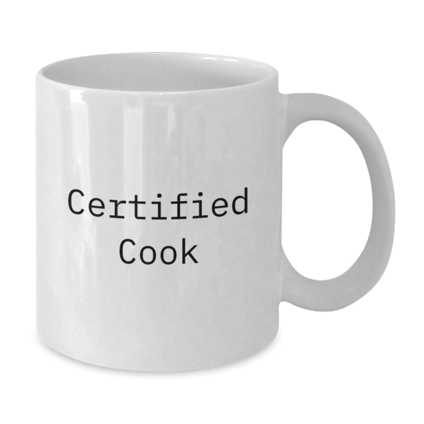 Funny Certified Cook Gifts for Men White Coffee Mug 11oz or 15oz, Perfect for Christmas Unique Presents from Friends and Family - Additional