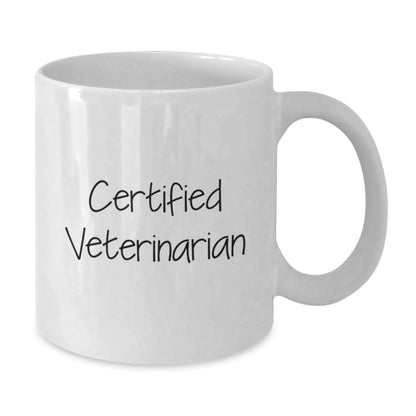 Funny Veterinarian Gifts from Friends Birthday Unique White Coffee Mug 'Paws-itive Vibes' - Additional