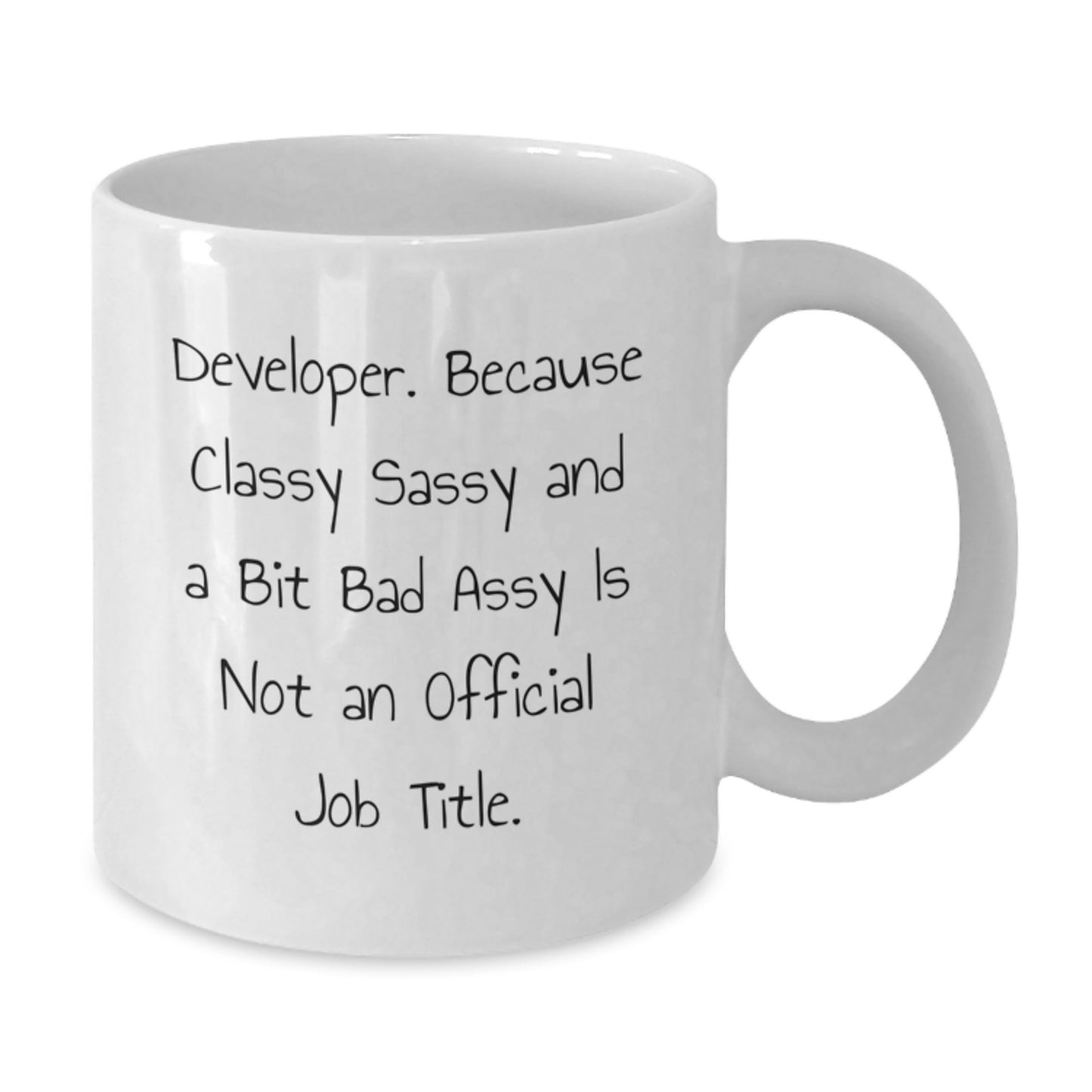 Funny Developer White Coffee Mugs Gifts from Friends to Men on Christmas Unique Present - Additional