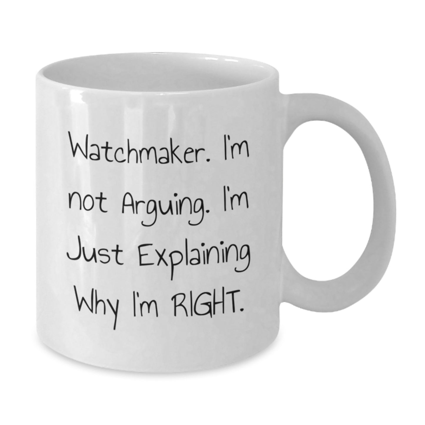 Funny Watchmaker Gifts from Friends Christmas Unique White Coffee Mugs for Watchmaker - Additional