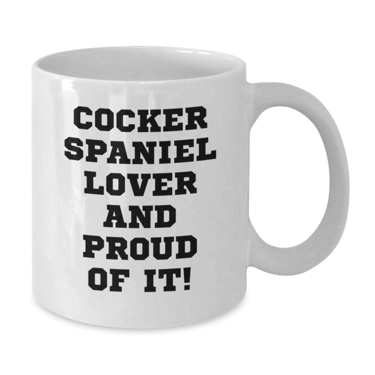 Funny Cocker Spaniel Dog Lover Gifts from Family for Birthday Unique White Coffee Mug, Cocker Spaniel Dog Mom Gifts from Friends, Cocker Spaniel Dog Enthusiast Gifts - Additional