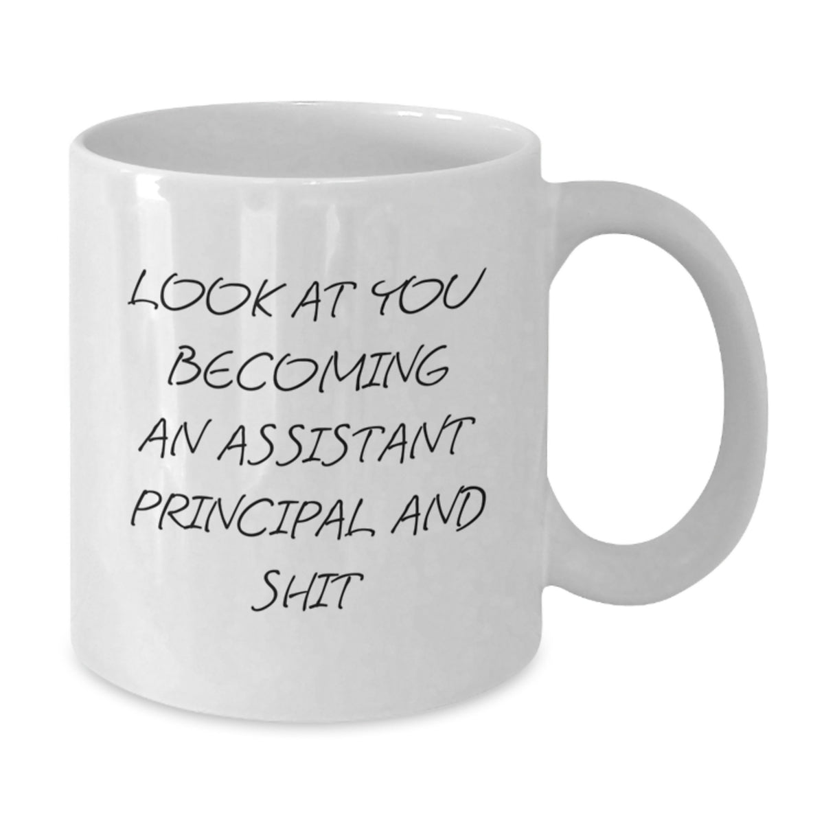 Funny Gifts for Assistant Principal - White Coffee Mug, 'Look At You Becoming An Assistant Principal And Shit', Christmas Unique Gifts from Friends to Assistant Principal - Additional