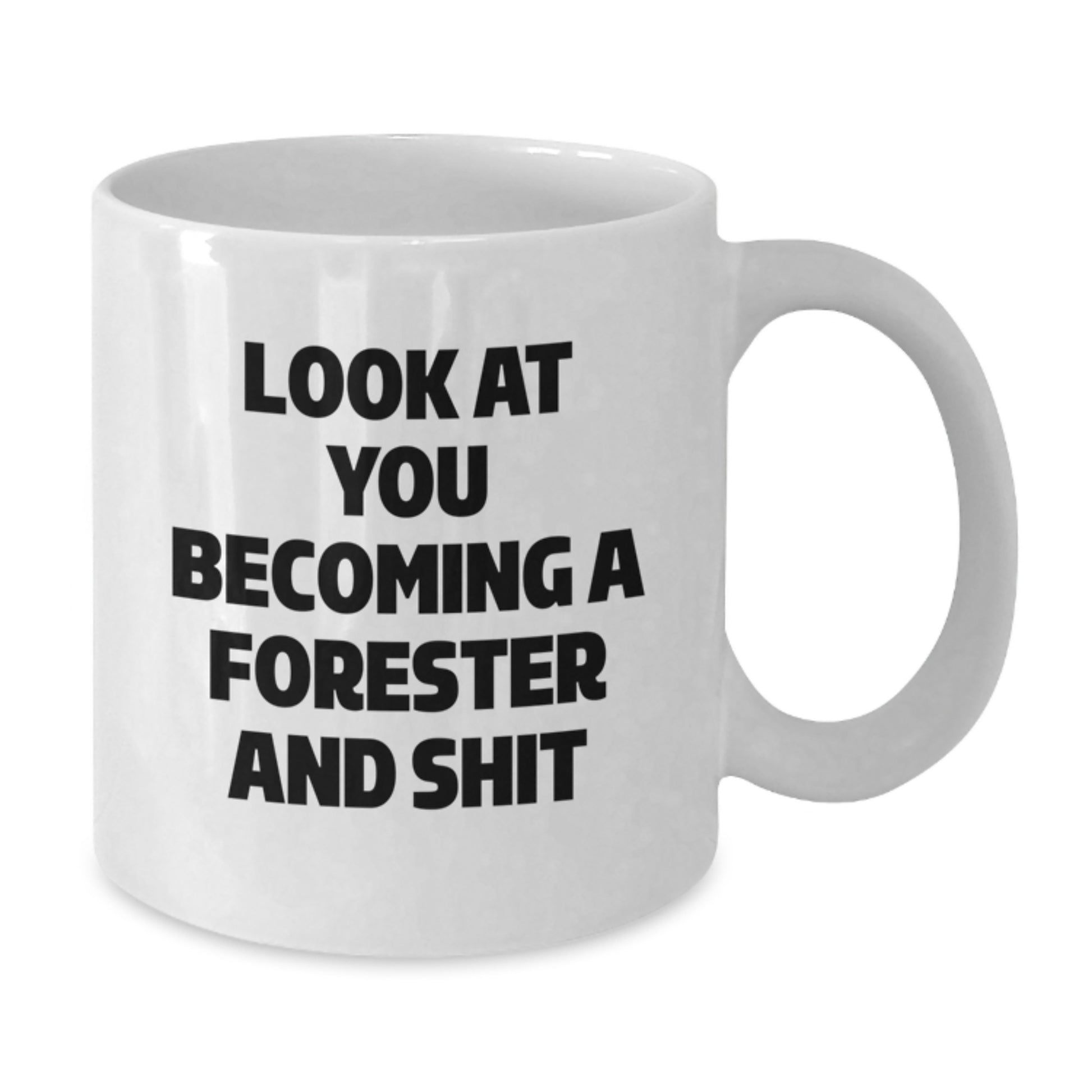 Funny Forester White Coffee Mug Gifts for Friends, Family, or Coworkers - Christmas Unique Presents from Men or Women - Additional