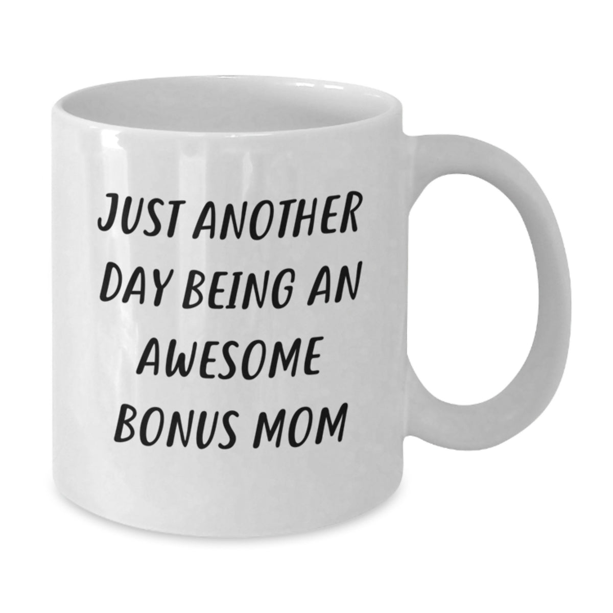 Funny Bonus Mom Christmas Unique Gifts from Men, Women, or Friends to Bonus Mom or Dad White Coffee Mug, Best Unique Christmas Unique Gift for Bonus Mom - Additional