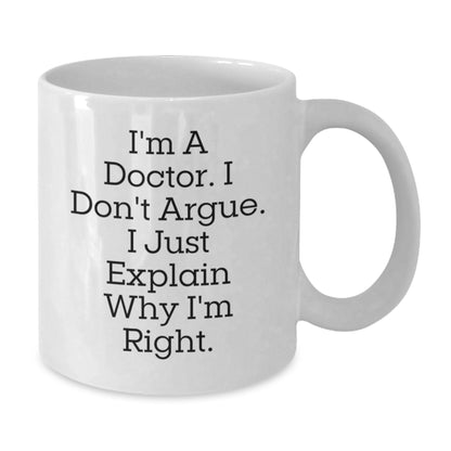 Funny Doctor Gifts from Men to Coworkers White Coffee Mugs for Christmas Unique Office Decor Ideas - Additional