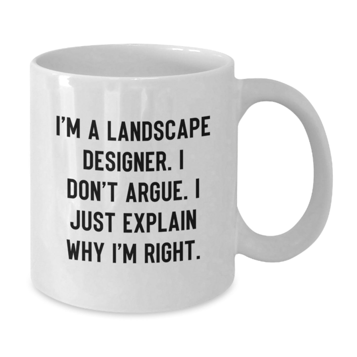 Funny Landscape Designer Gifts from Friends for the Professional, White Coffee Mug for Christmas Unique Presents - Additional