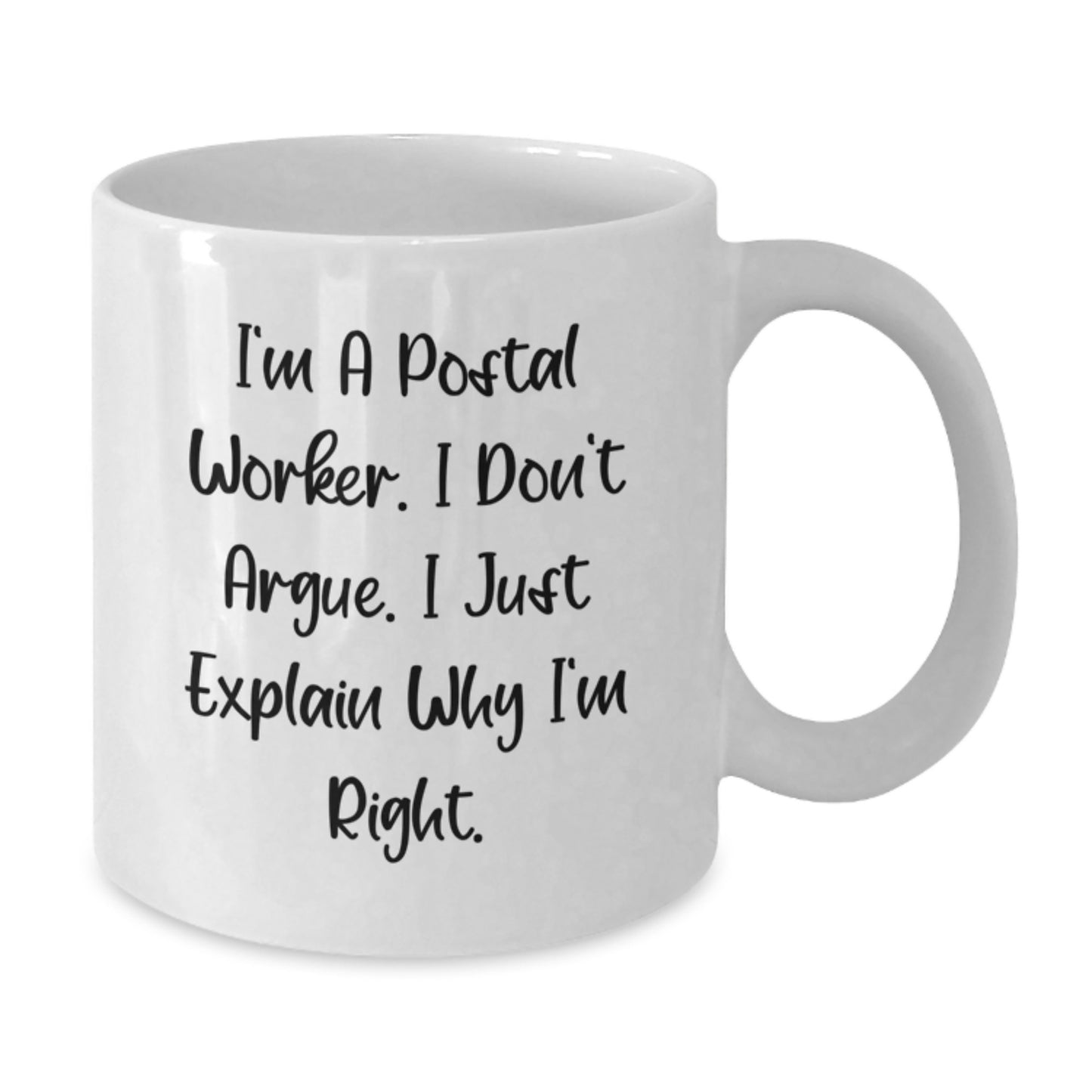 Funny Postal Worker Gifts for Men, White Coffee Mug from Coworkers, Perfect for Christmas Unique Presents - Additional